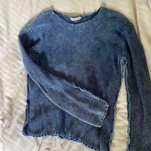 Bella Dahl crochet knit cotton sweater